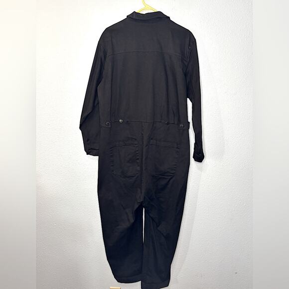 For Days Black Long Sleeve Utility Boiler Workwear Jumpsuit XXL - Picture 2 of 4